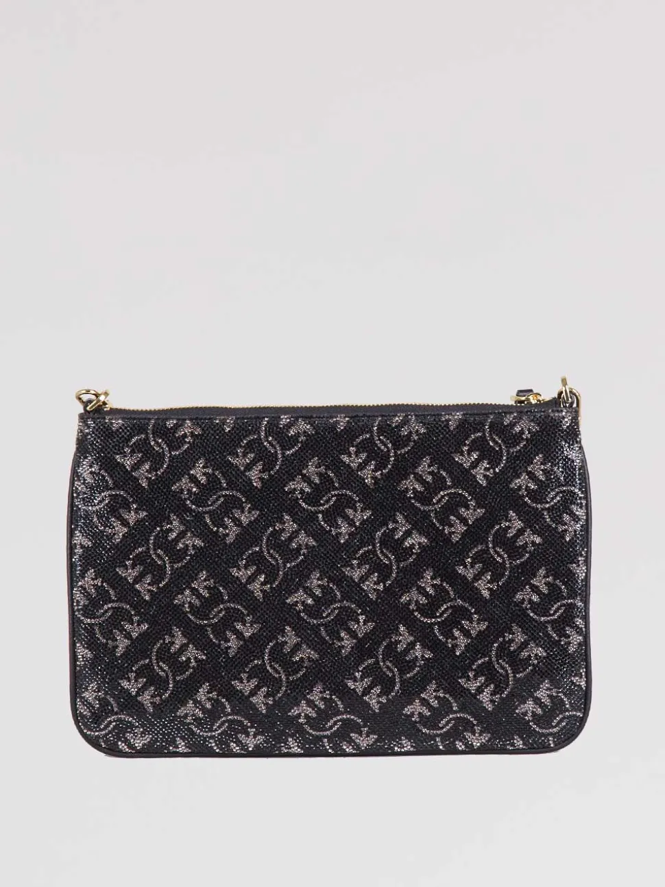 Pochette monogram strass