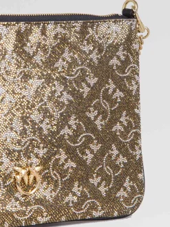 Pochette monogram strass
