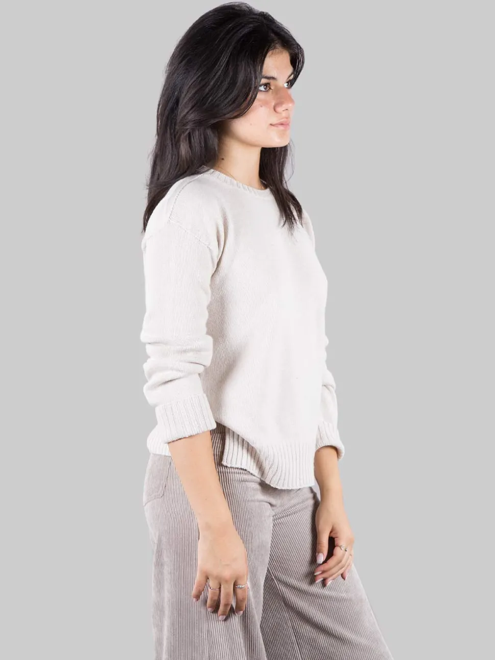 Pullover in cashmere e seta