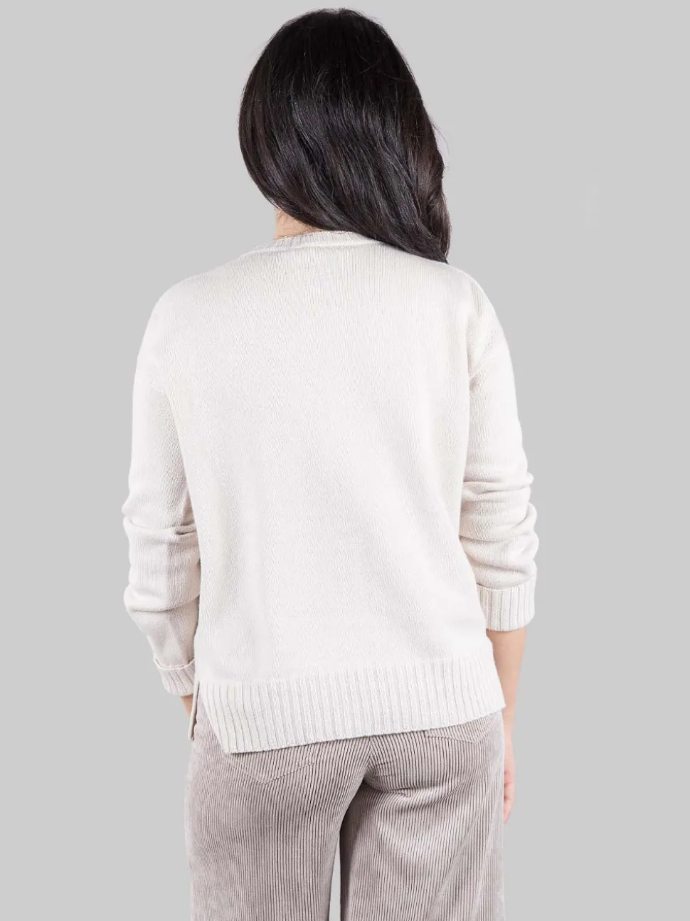 Pullover in cashmere e seta