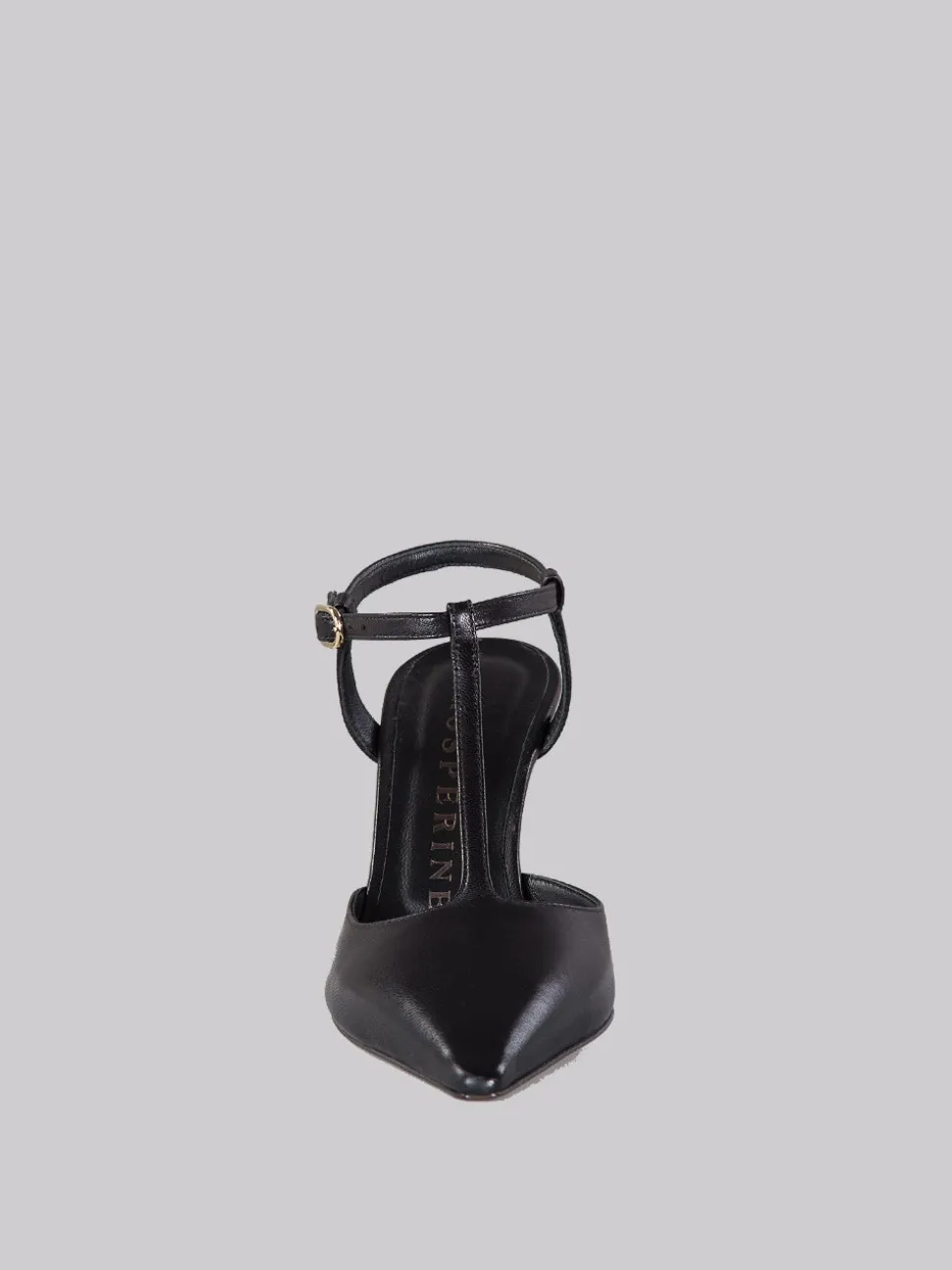 Slingback affusolata con zeppa