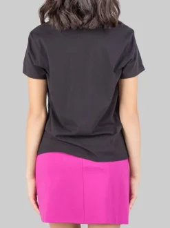 T-SHIRT EMILIE GIROCOLLO NERA CON GRAFICA "I HATE TO BE RIGHT"-NERO