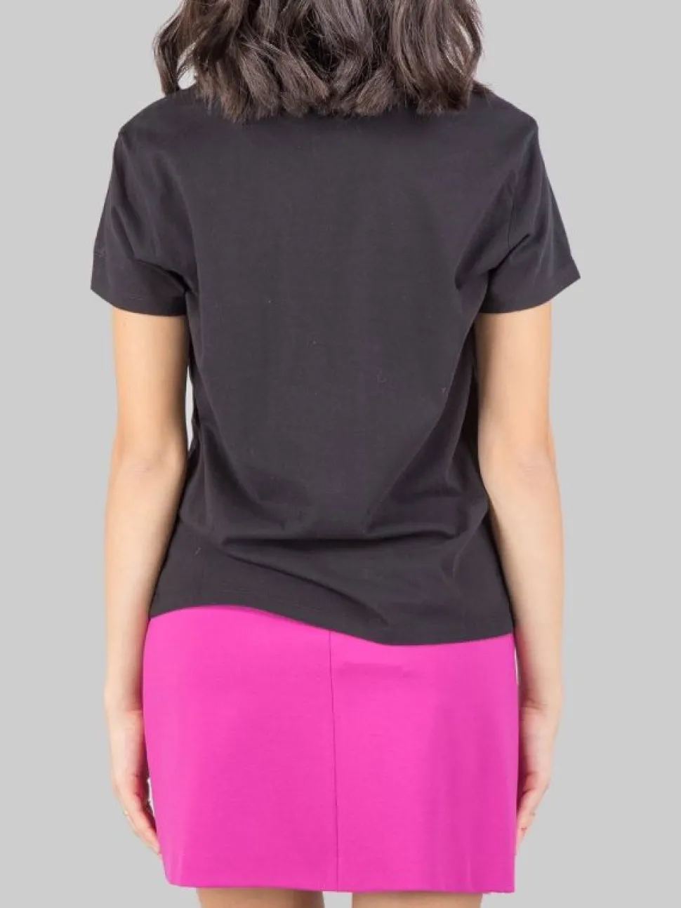 T-SHIRT EMILIE GIROCOLLO NERA CON GRAFICA "I HATE TO BE RIGHT"-NERO